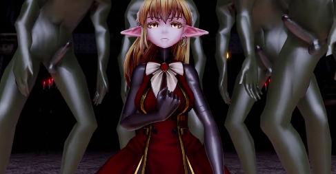 MMD绝美精灵沦陷！被巨大兽人怪物狂操爆汁内射，娇嫩骚穴狂吞巨根失禁！ 3D